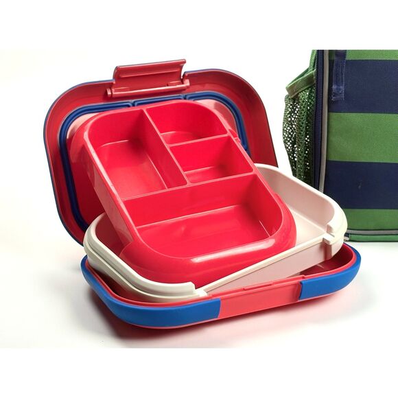 Pottery Barn Kids Lunch Box, 3 Bentgo Lunch Boxes & 2 PBK Reusable Sandwich Bags - Picture 3 of 12